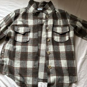 Brown Textile Flannel/Shacket